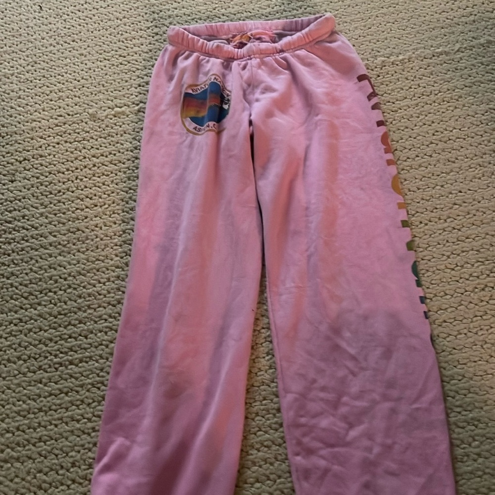 Aviator Nation Pink Logo Sweatpants